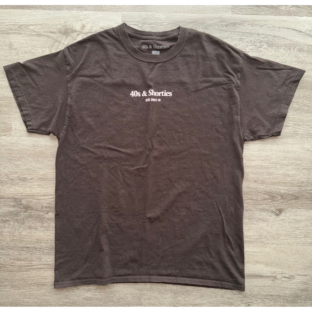 40s & Shorties Brown Pink Tshirt Large